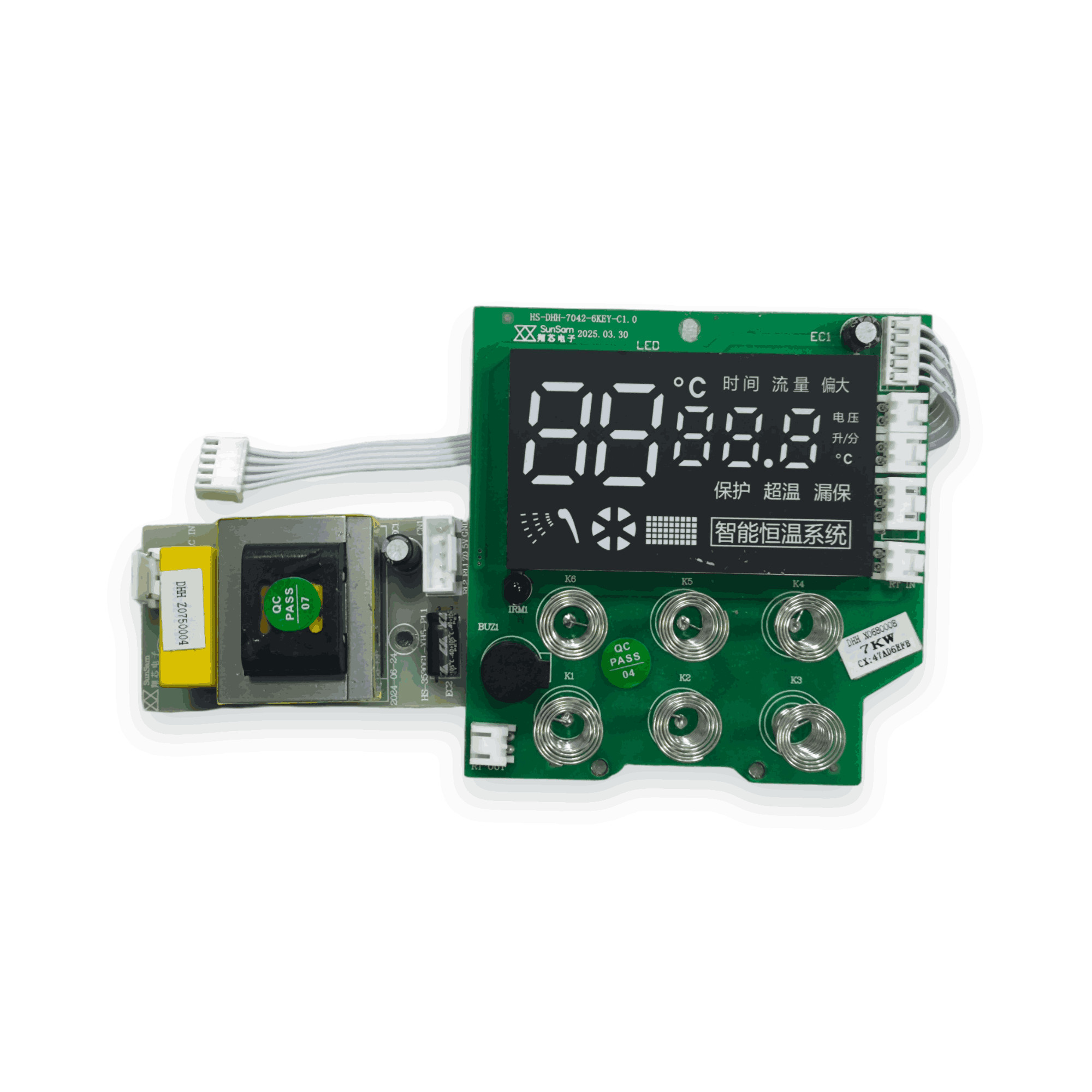 HS-DHH-7042 6-Key Instant Electric Water Heater PCBA
